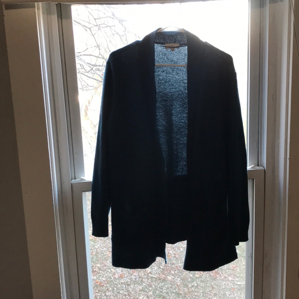 Blue cardigan